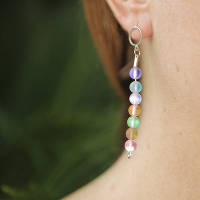 Glow Glass Rainbow Earrings