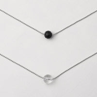Pure Diffuser Necklace - White Crystal
