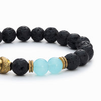Blue Agate Buddha Diffuser Bracelet