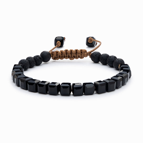 Glass Diffuser Bracelet (OBSIDIAN) - Vitality Extracts