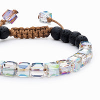 Glass Diffuser Bracelet (RAINBOW AURA)