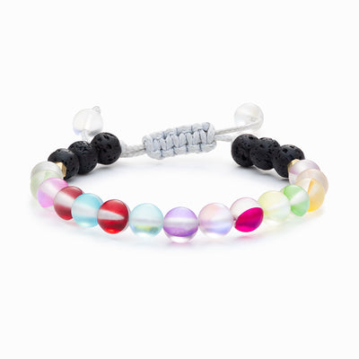 Kids Glow Glass Adjustable Bracelet (Rainbow)