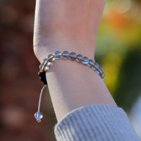 Kids Glow Glass Adjustable Bracelet (Grey)