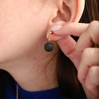 Single Lava Stone Diffuser Earrings