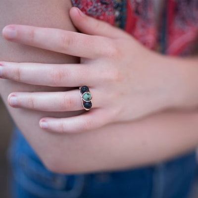 African Turquoise Diffuser Ring