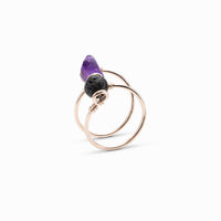 Amethyst Double Wrap Diffuser Ring