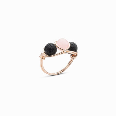 Rose Quartz Diffuser Ring