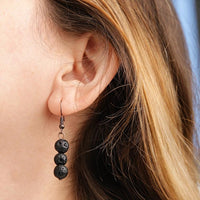 Lava Stone Diffuser Earrings